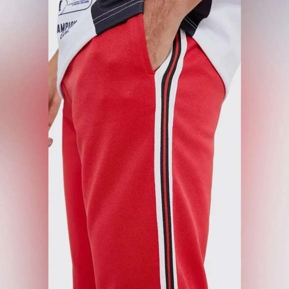 Boohoo Man Oversized Tracksuit Set Limited 2 PC Sweater and Tricot Jogger Red-XS - Picture 2 of 3